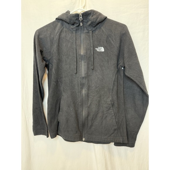 The North Face Women's Full Zip Basic Fleece Jacket Size S Black Outdoors Hoodie - Picture 1 of 3